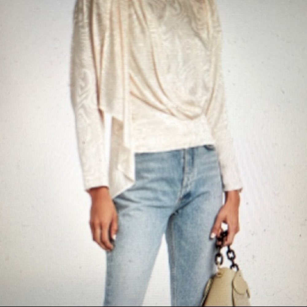 Ronny Kobo Cream Blouse